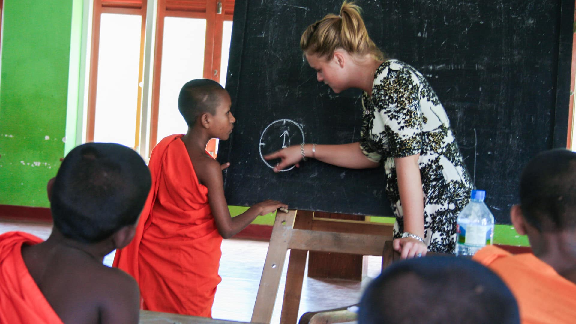 Teaching Monks in Sri Lanka