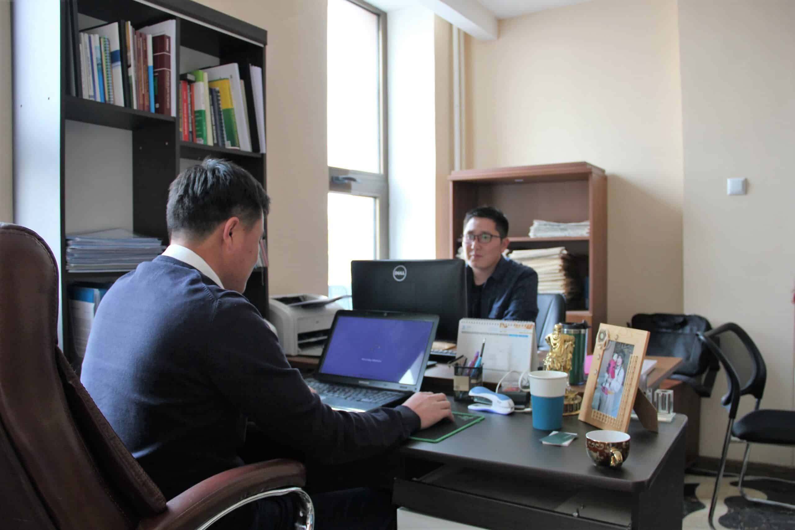 The office for Projects Abroad's Human Rights internships in Mongolia.