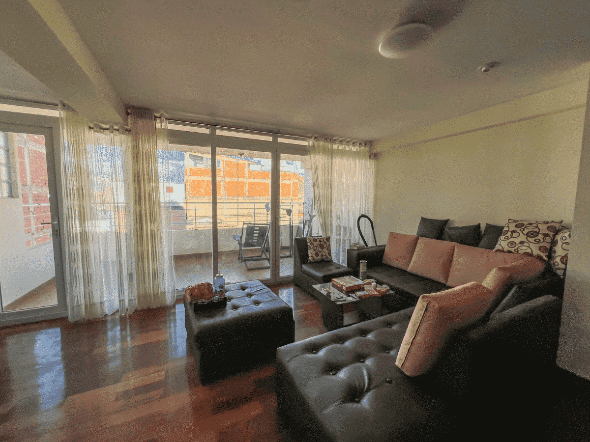Interior of family accommodation in Cusco