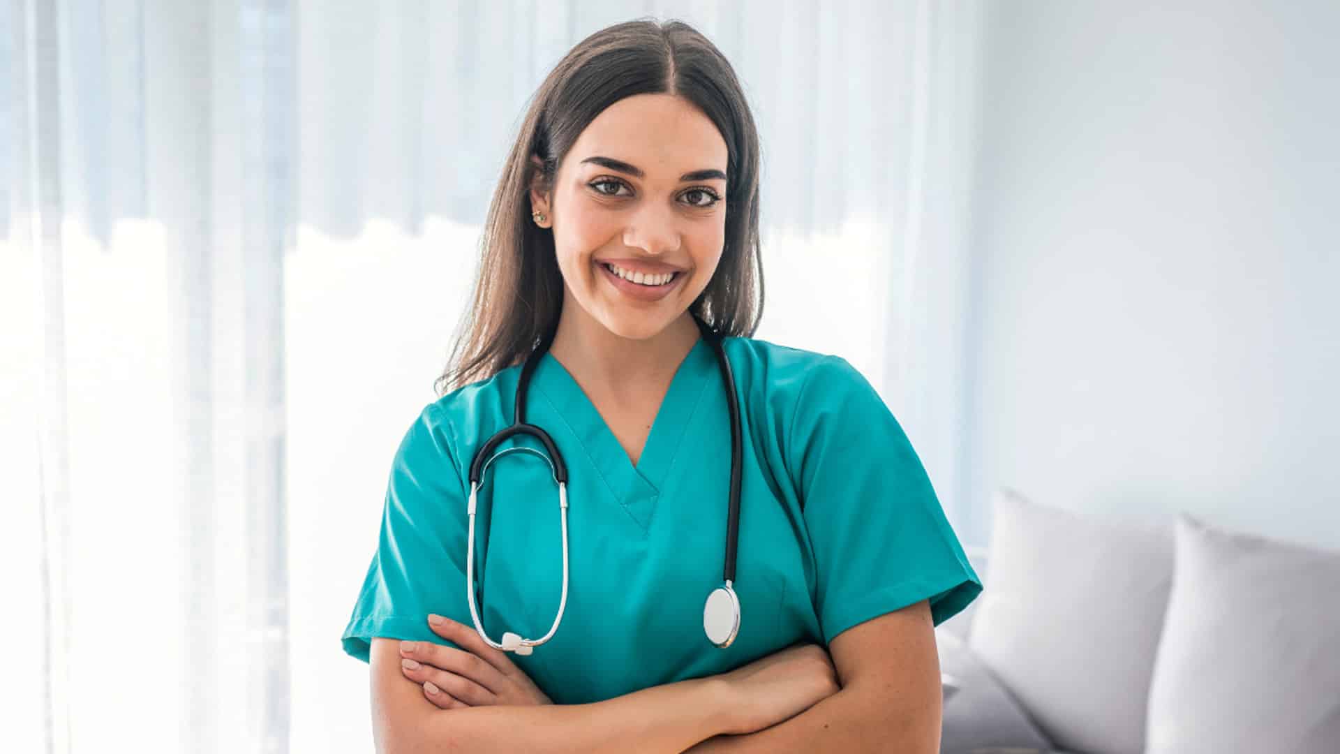 Young Woman in Scrubs 2