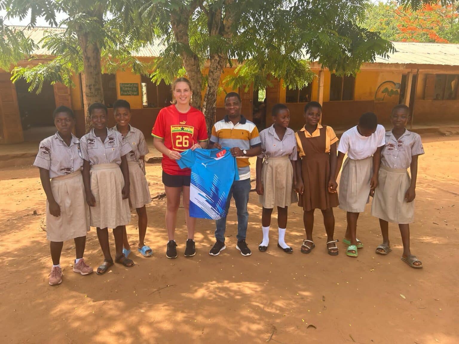 Football volunteer in Ghana