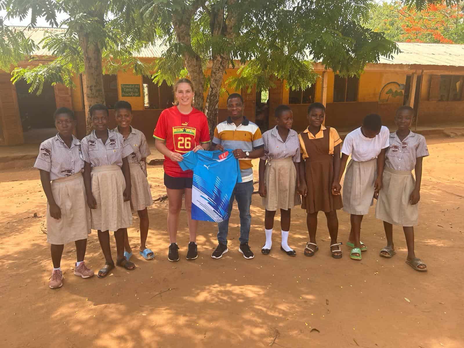 Football volunteer in Ghana